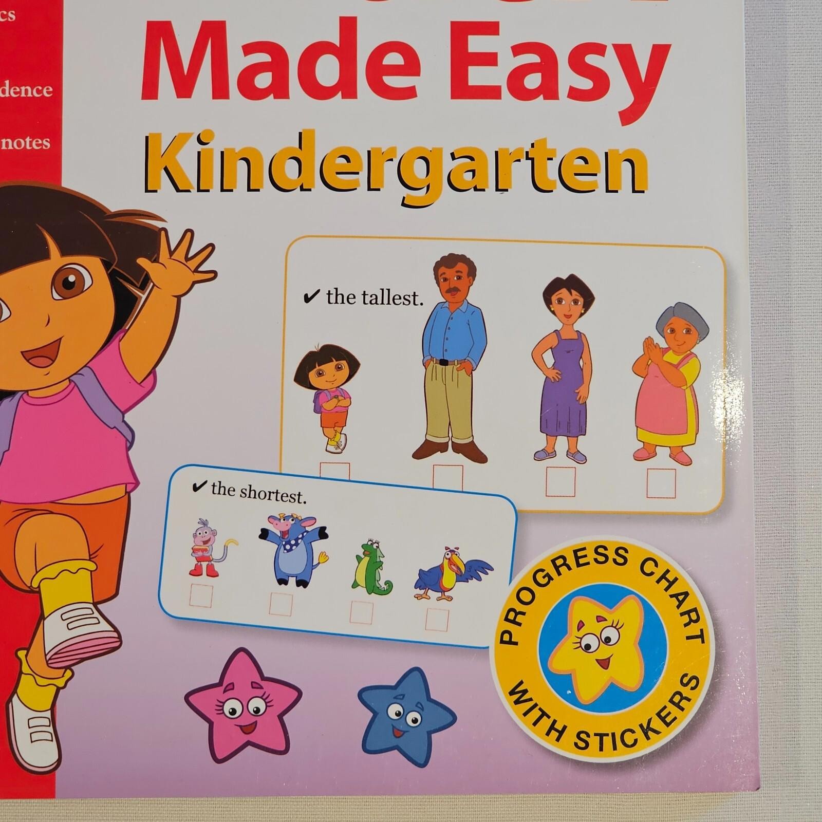 Dora the Explorer Kindergarten Workbook Math Made Easy Homeschool Tutor Teachers