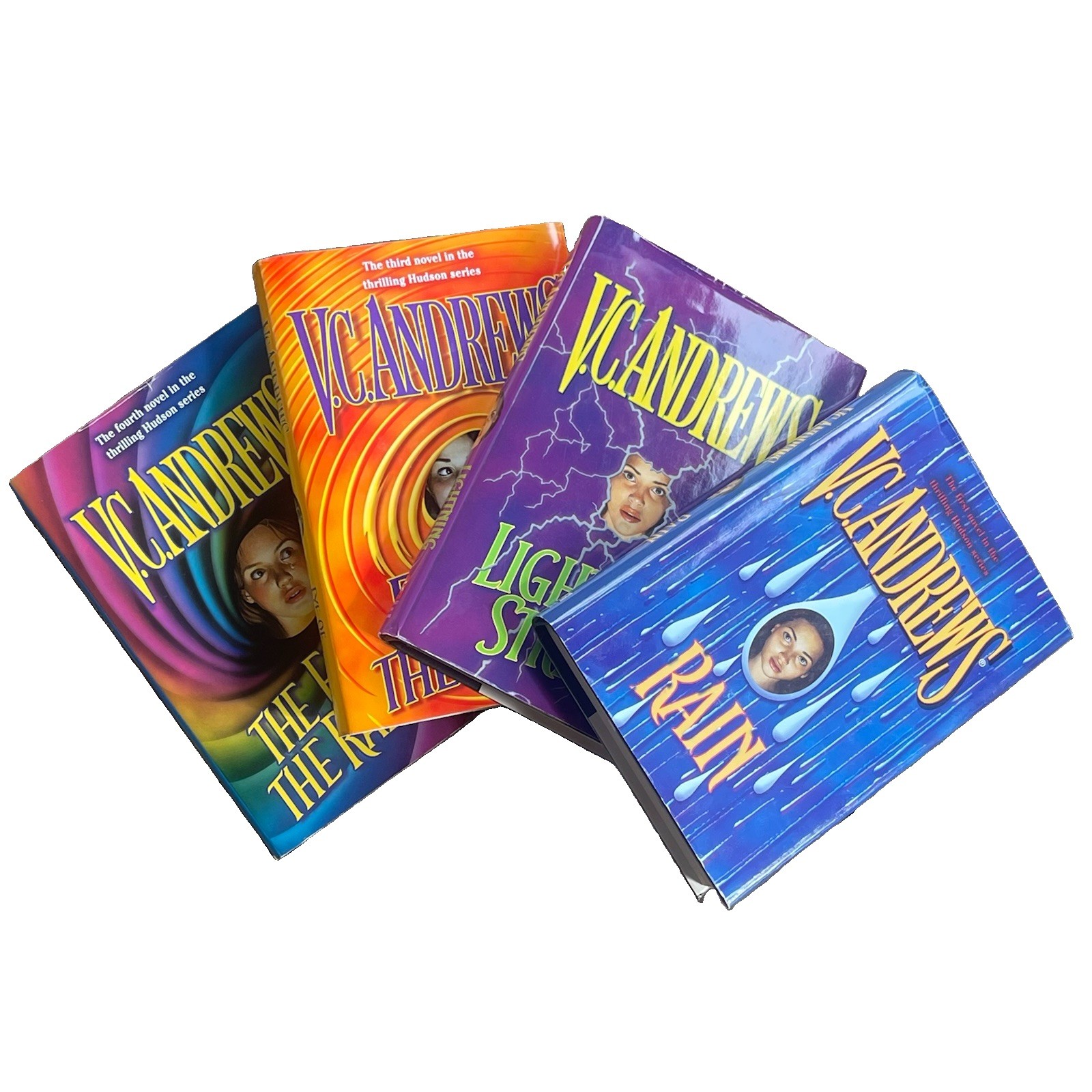 VC Andrews Hudson Complete Series Set of 4 Hardcover Books With Dust Jacket VG