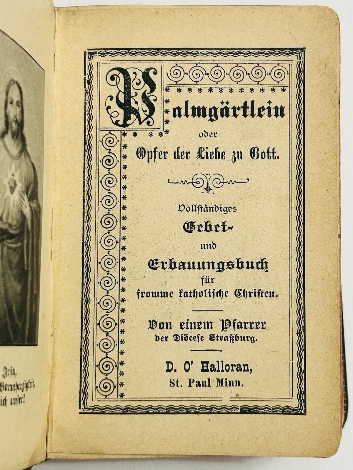 Complete Prayer & Devotional Book For Pious Catholic Christians German 1899 Mini