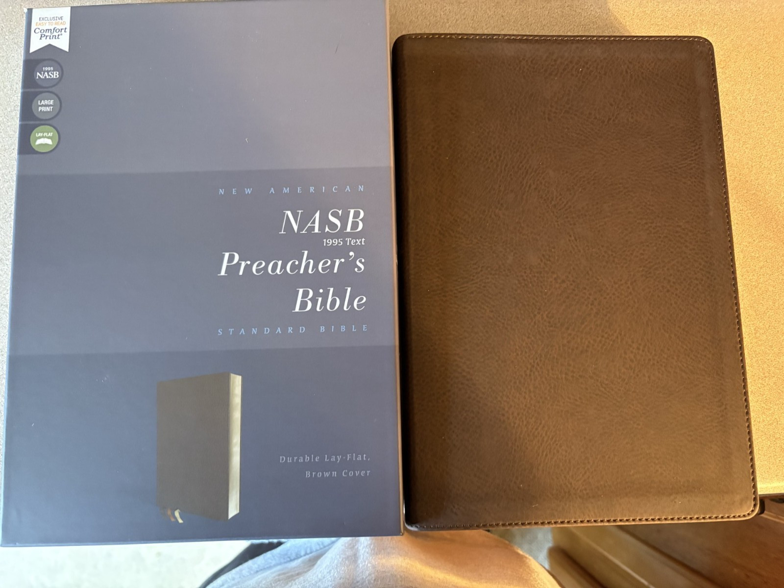 NASB 1995 Preachers Bible Brown Leathersoft out of print