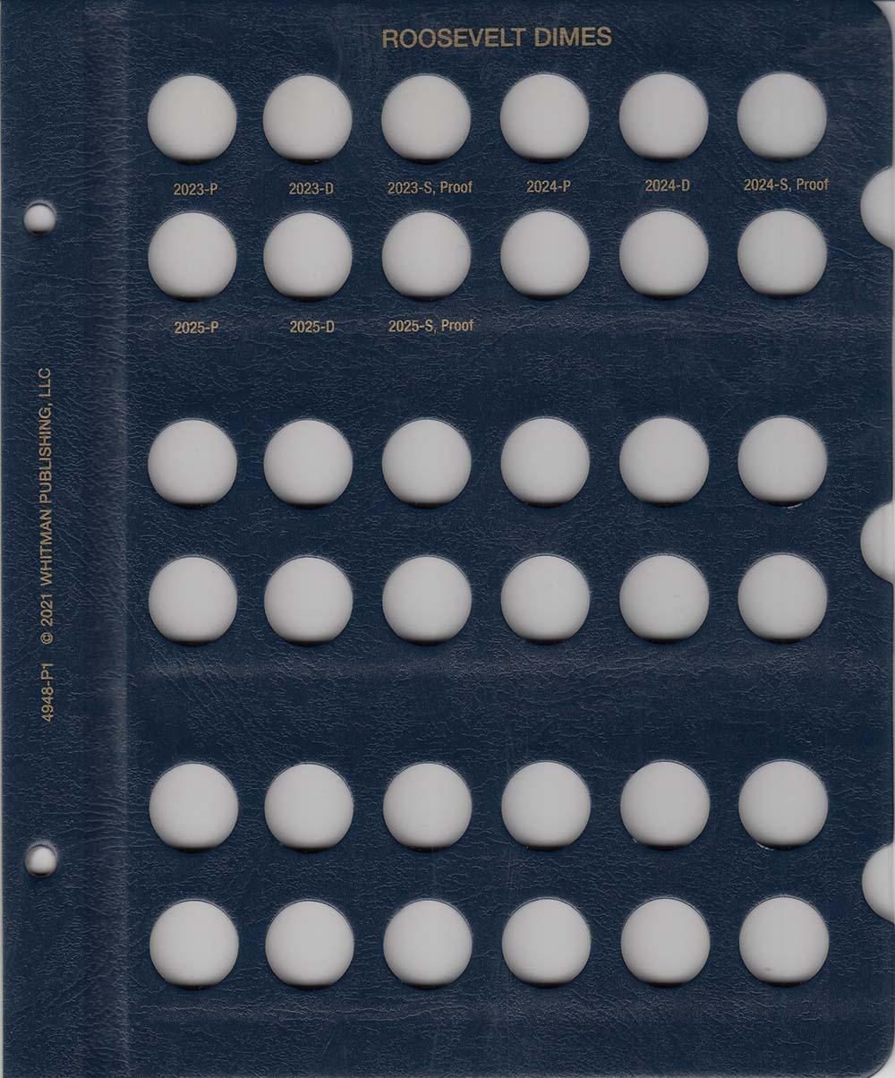 New Whitman Album For US Roosevelt Dime Coin Collection Starting 2023 + Blank