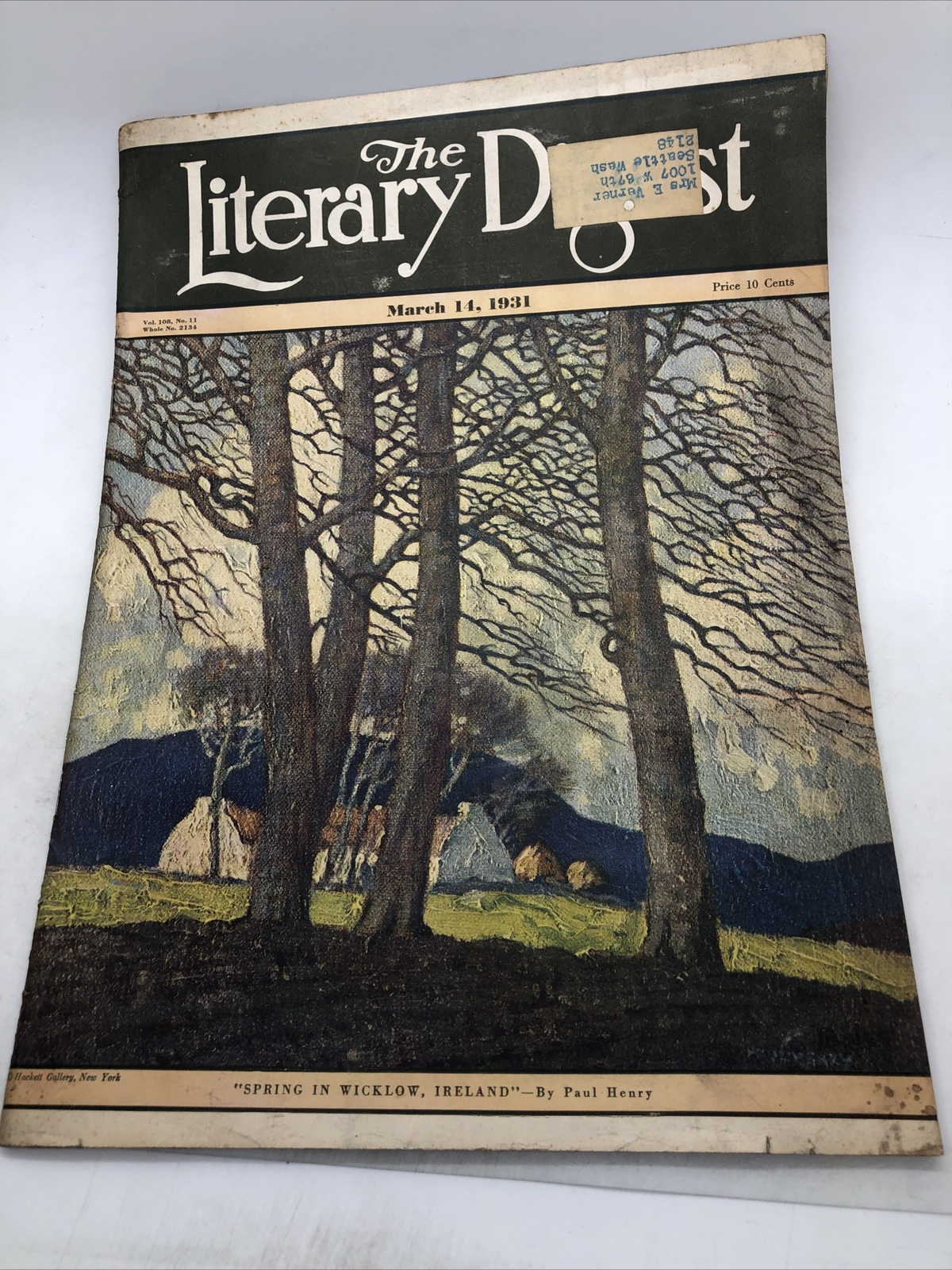 THE LITERARY DIGEST MAGAZINE 14 MARCH 1931 NEWS GENERAL INTEREST STORIES