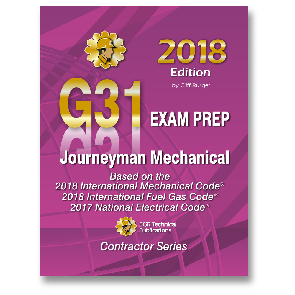 ICC G31 Journeyman Mechanical Exam 2018 Workbook Study Guide 2018 Paperback