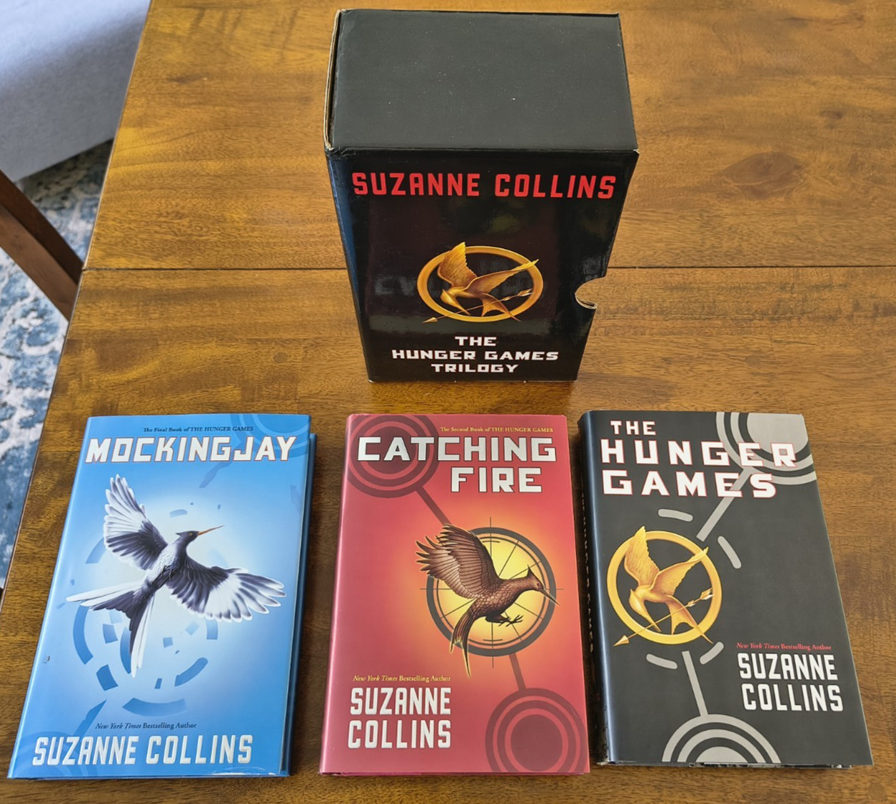 The Hunger Games Trilogy Hardcover Box Set Suzanne Collins 3 Books w/ Slipcase