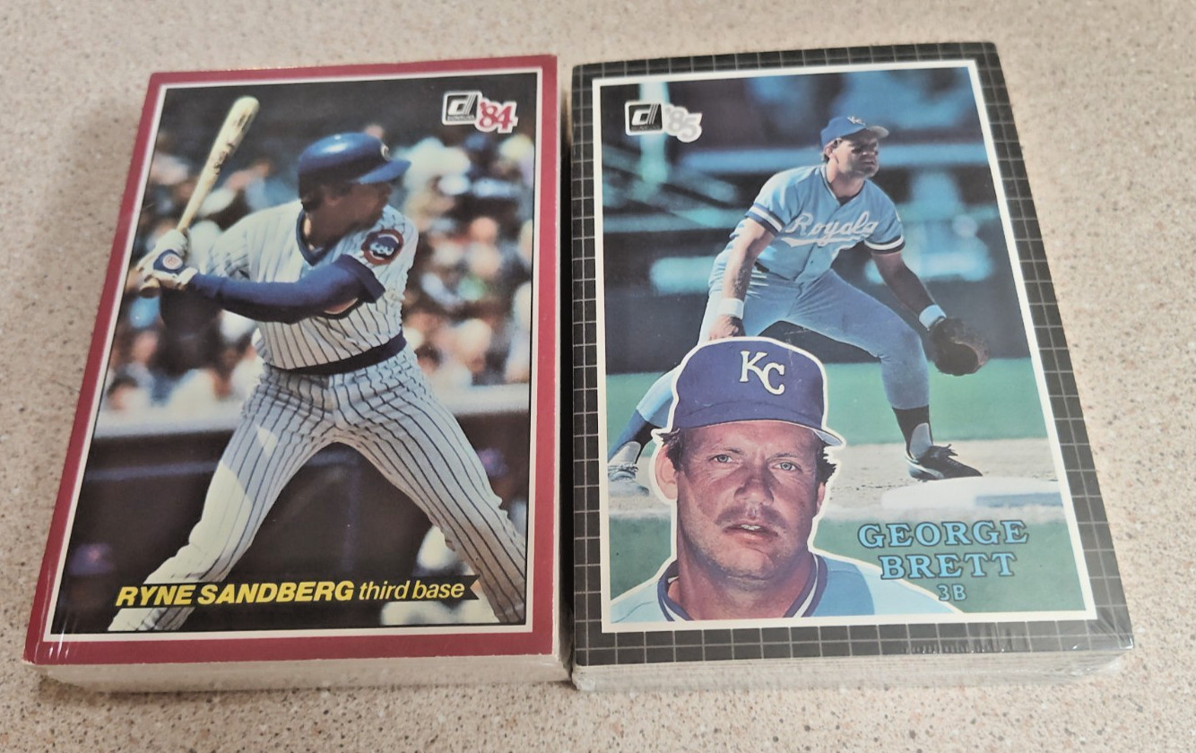 1984 – 85 Donruss Action All-Stars (2) Compete Factory Sealed Sets Jumbo Cards