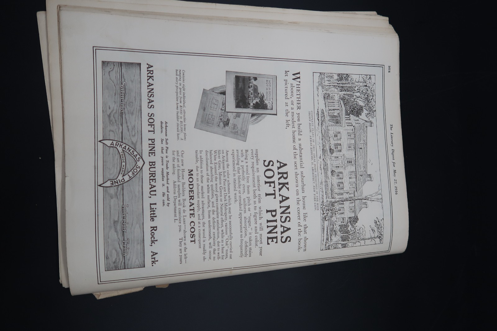 Antique Literary Digest May 27, 1916 Funk & Wagnalls Vol 53 #12 L.A Shafer Cover