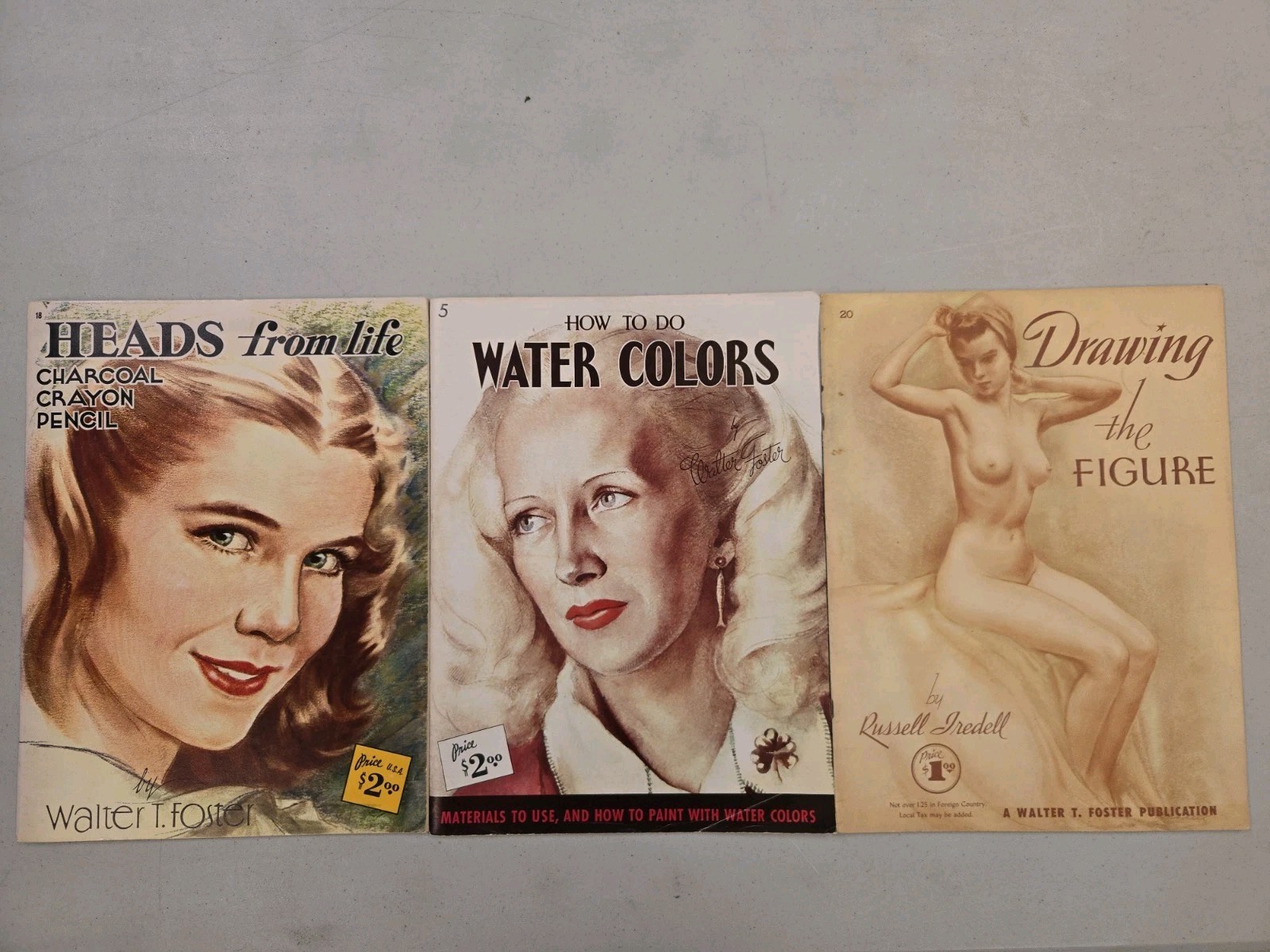 Lot of 3 Walter T. Foster Art Instruction Books