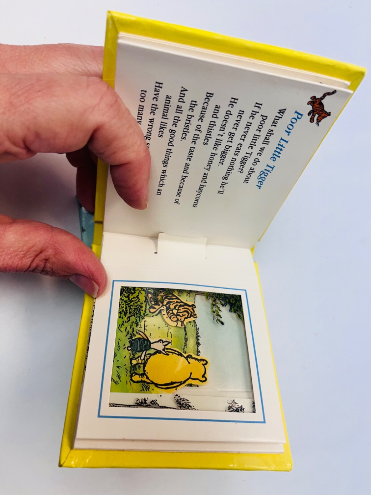 Winnie the Pooh Window Book Set- Poems And Songs- Mini Books Vintage BIN 60