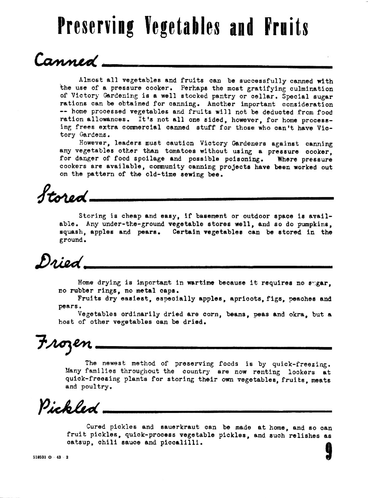 1943 Victory Garden Leader&rsquo;s Handbook