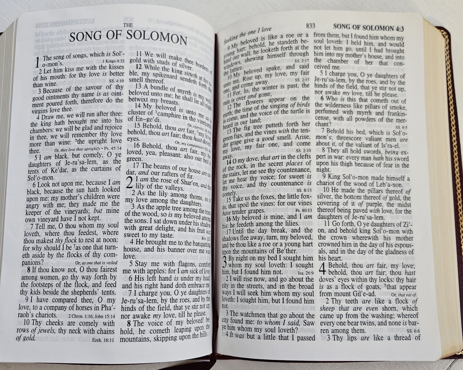 KJV Handi Size Giant Print Reference Bible. Genuine Leather, Like New In Box.