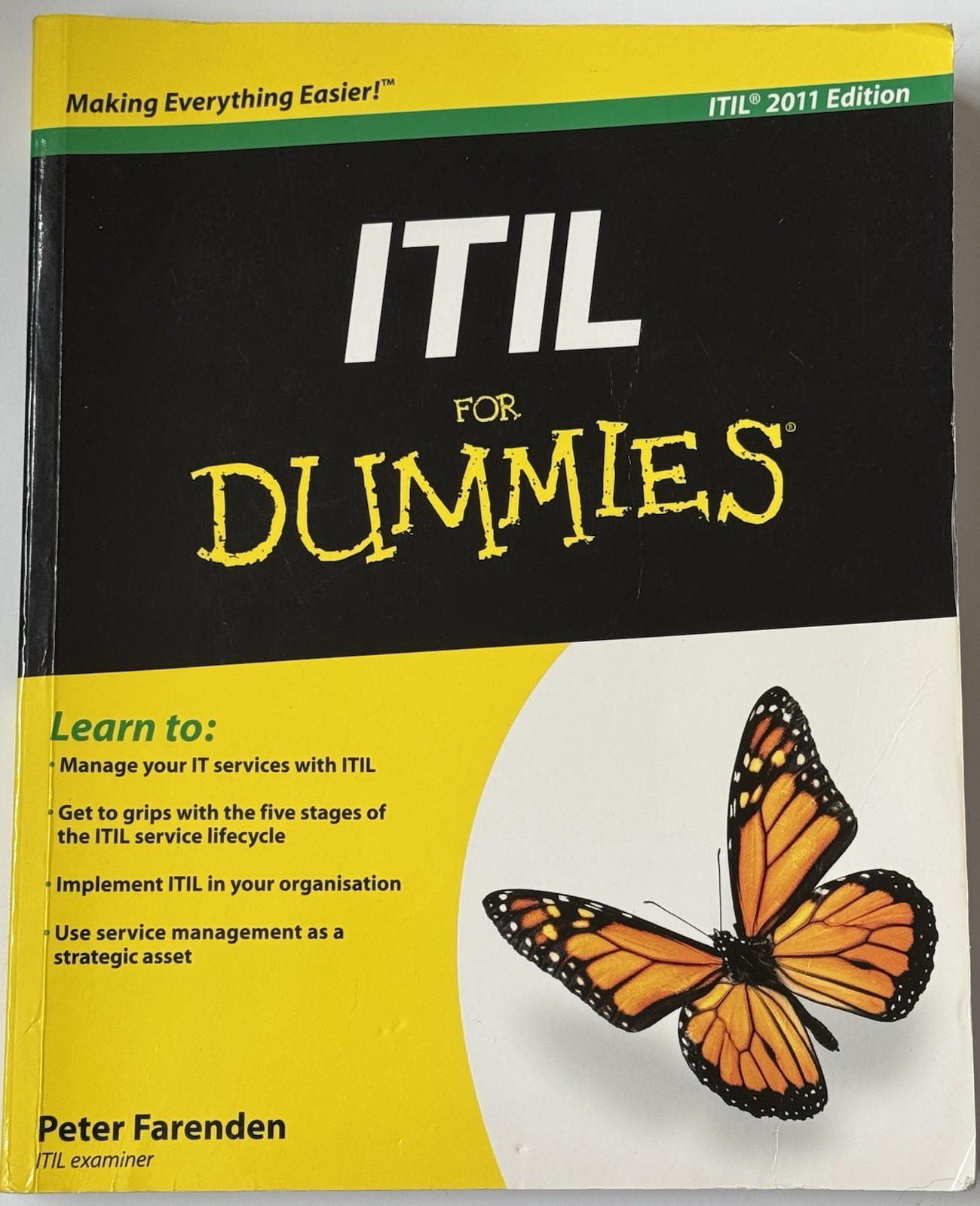 ITIL For Dummies Peter Farenden Information Technology Computer 370 Pages Wiley