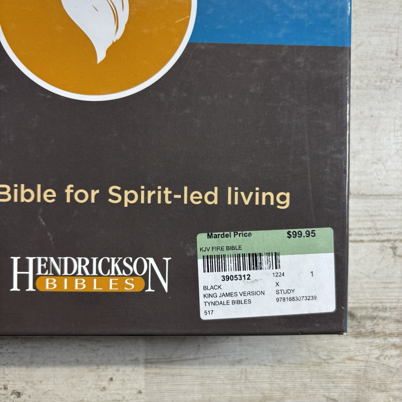FireBible KJV Study Bible Bonded Leather Black Spirit-Led Living Hendrickson