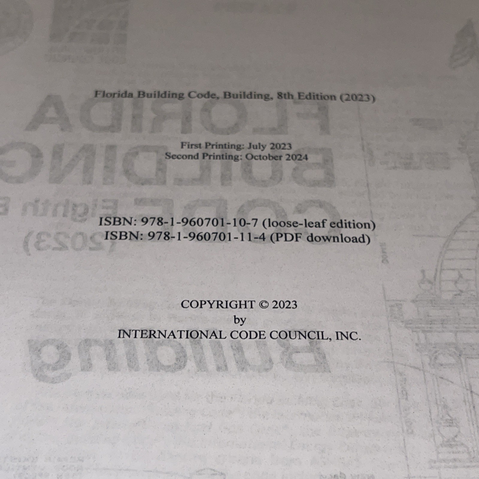 Florida Building Code – Building, Eighth – Ring-bound, by ICC
