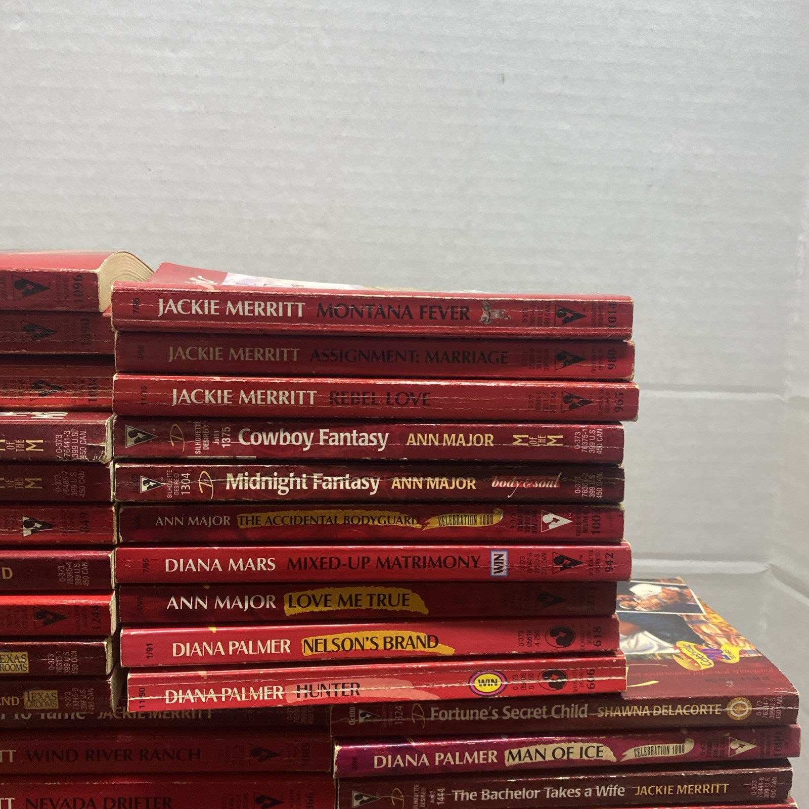 Romance Books: Silhouette Desire Huge Book Lot Of 80 Paperbacks Various Authors
