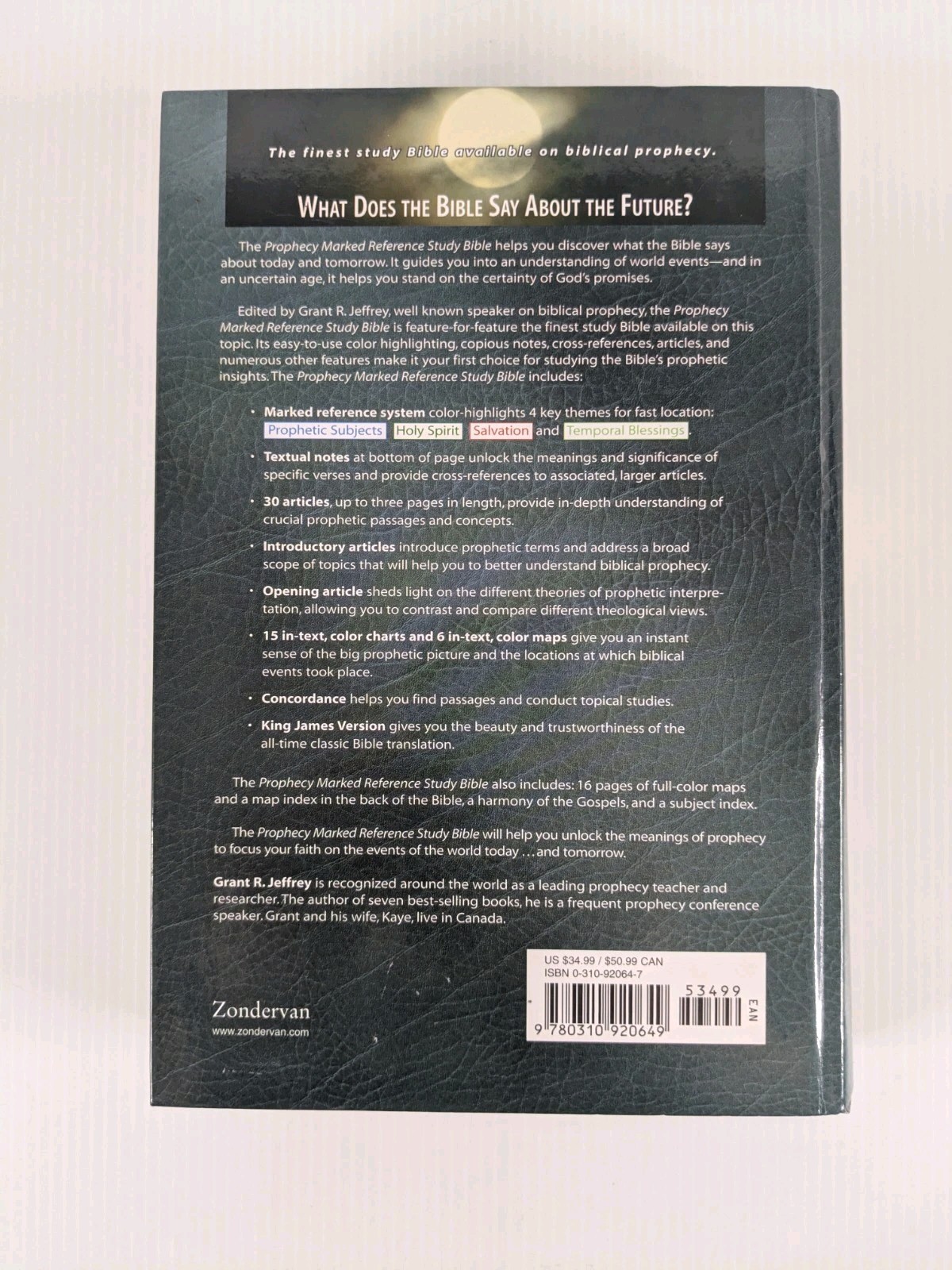 KJV Prophecy Marked Reference Study Bible – by Grant R. Jeffrey