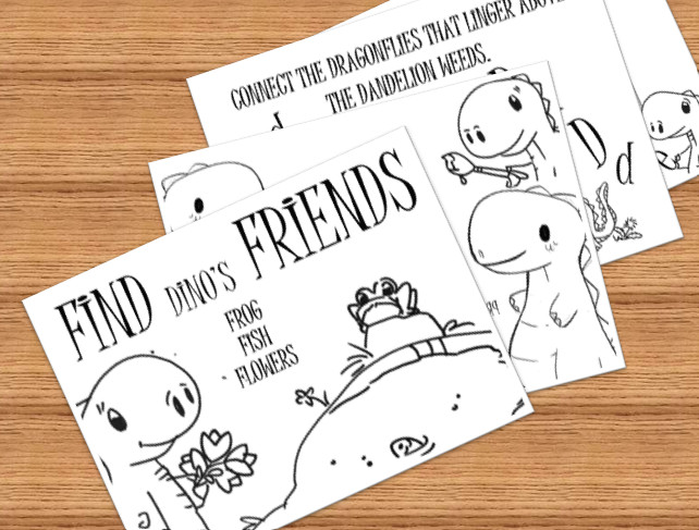 DIGITAL- 2025 Merrick D E F Children&rsquo;s Dinosaur ACTIVITY BOOK *PRINT REQ&rsquo;D* 13p