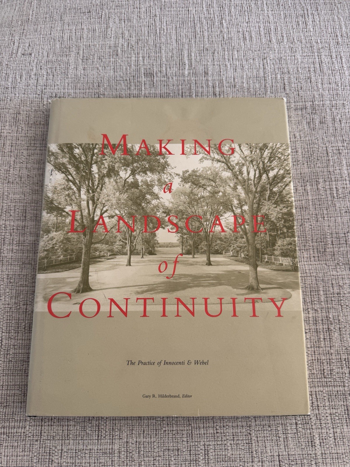 Making a Landscape of Continuity Innocenti & Webel HC 1997 Architecture Art
