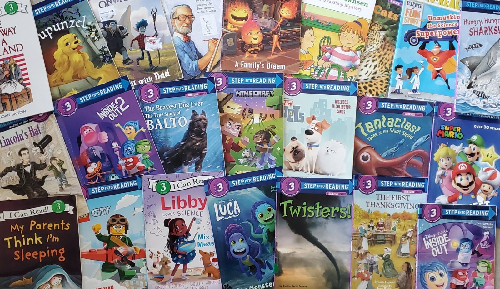 Random Lot of 12 Level 3 Step into Reading, Ready to Read, I Can Read Books