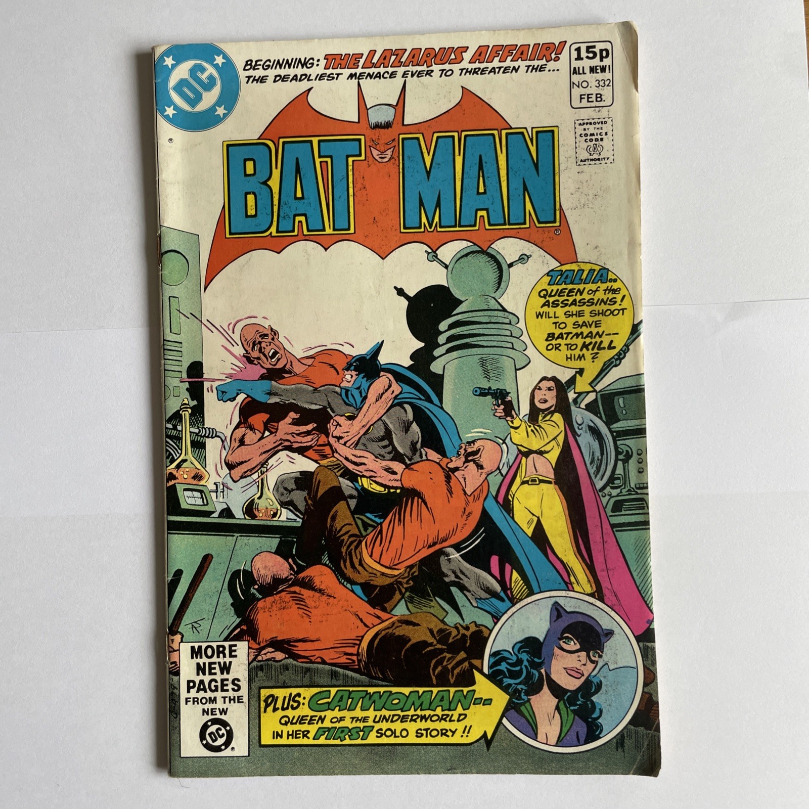 Batman #332 DC Comics NM-M White Pages
