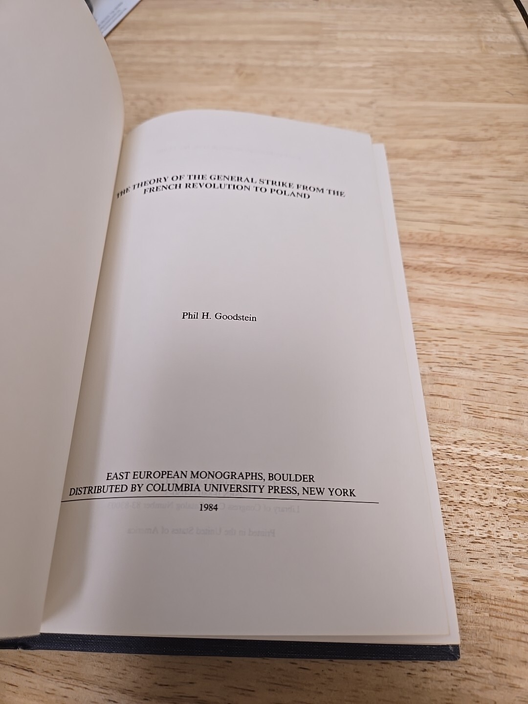 East European Monographs: The Theory of the General Strike from the French…