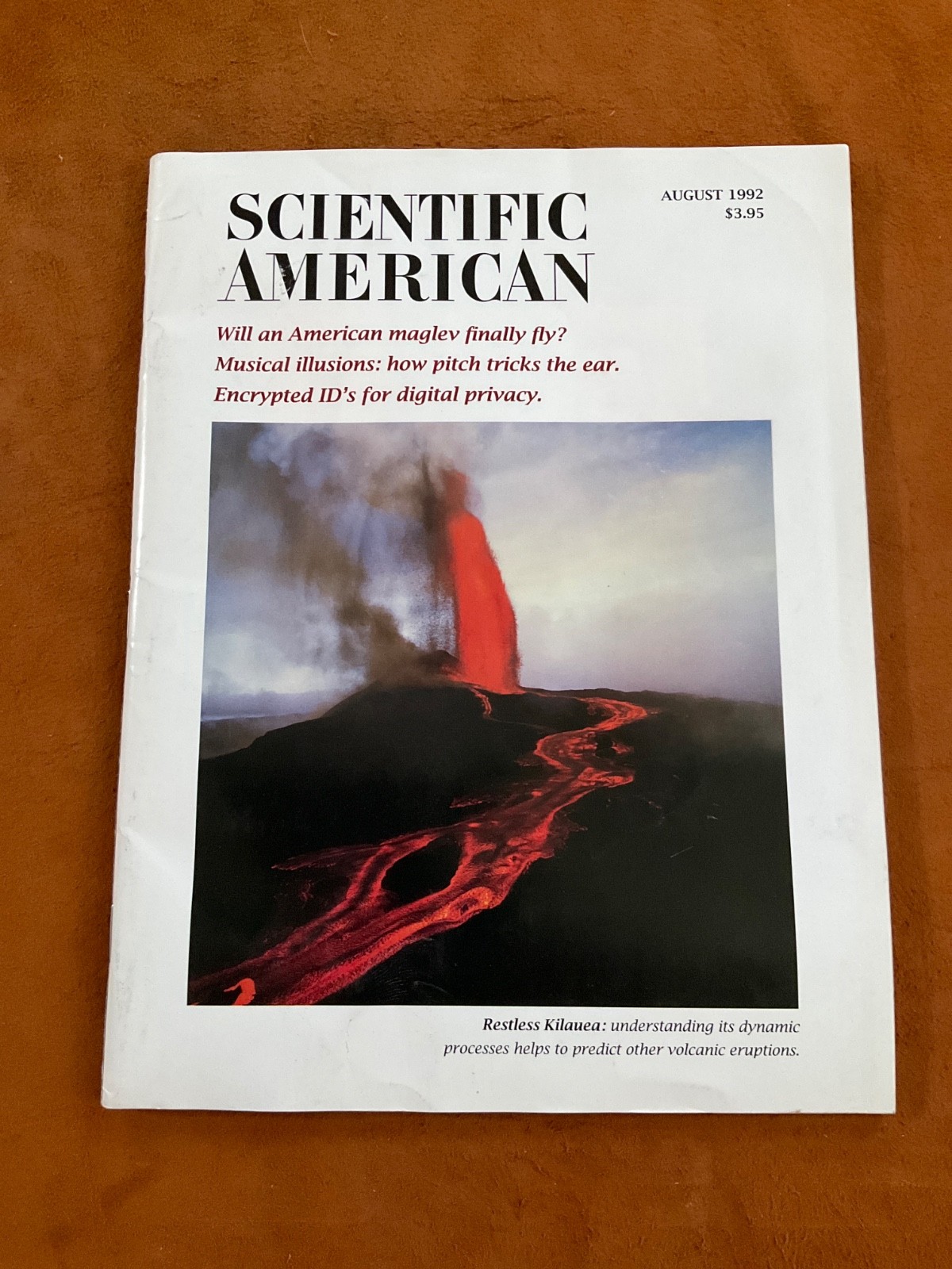Scientific American Magazine August 1992