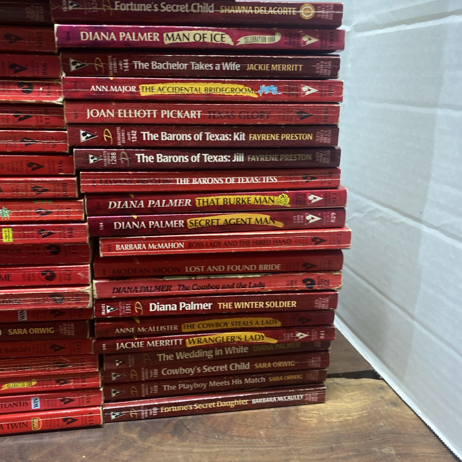 Romance Books: Silhouette Desire Huge Book Lot Of 80 Paperbacks Various Authors