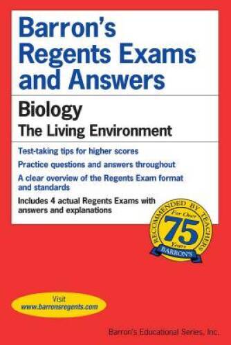 Barron&rsquo;s Regents Exams and Answers: Biology – Paperback – VERY GOOD
