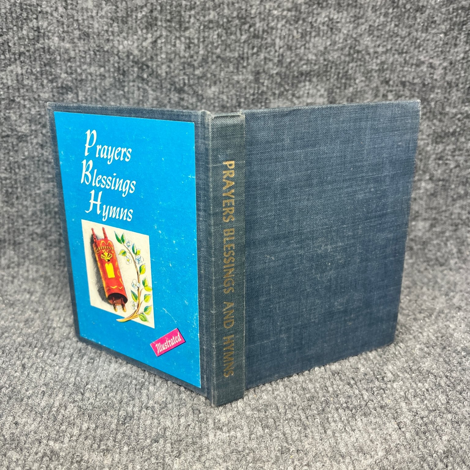 Illustrated Prayers Blessings Hymns Burstein 1954 Jewish Hebrew English KTAV