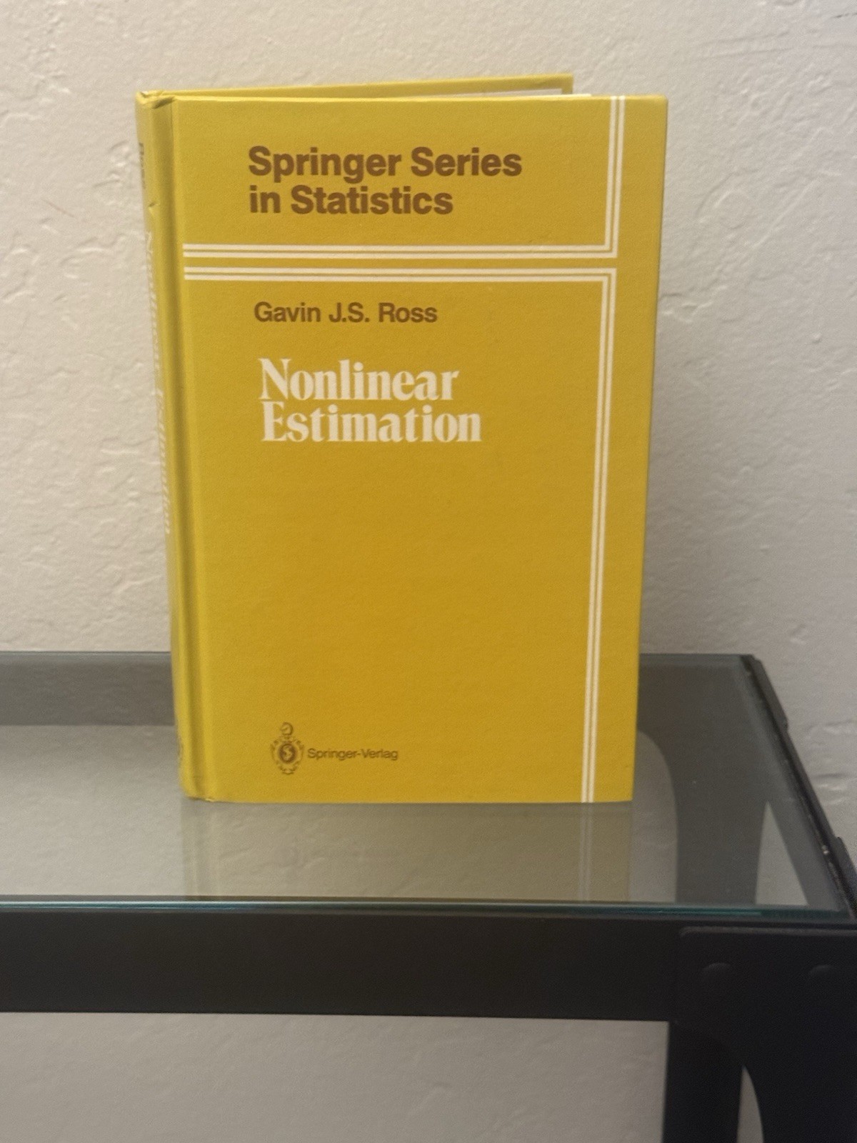 Nonlinear Estimation (Springer Series in Statistics) by Gavin J.S. Ross 1990 HC