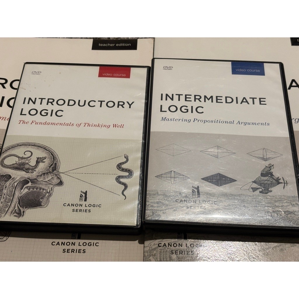 Canon Press Introductory & Intermediate Logic Bundle Books DVDs Teacher Student