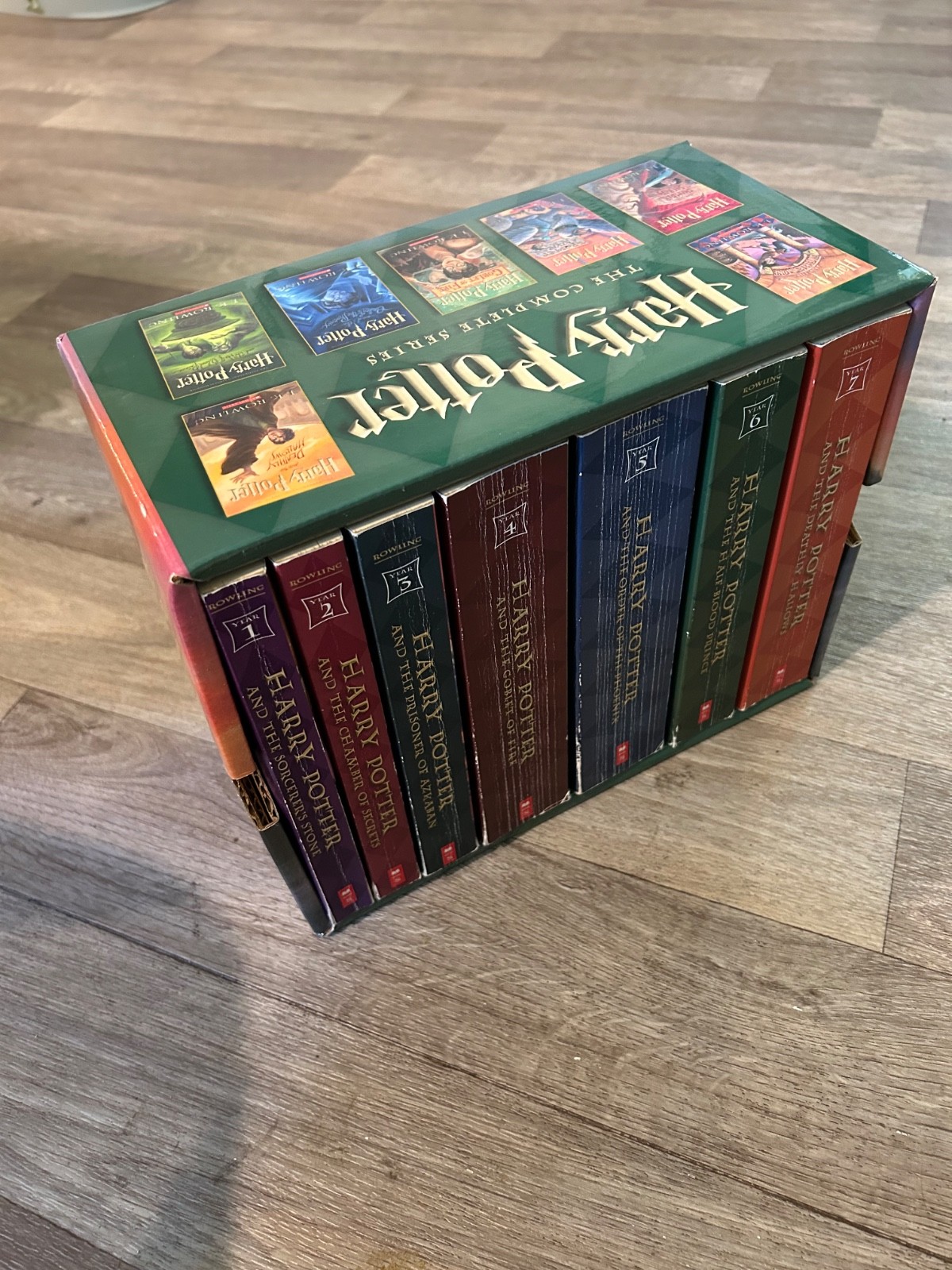 Harry Potter Paperback Box Set Complete Series J.K. Rowling Good Condition
