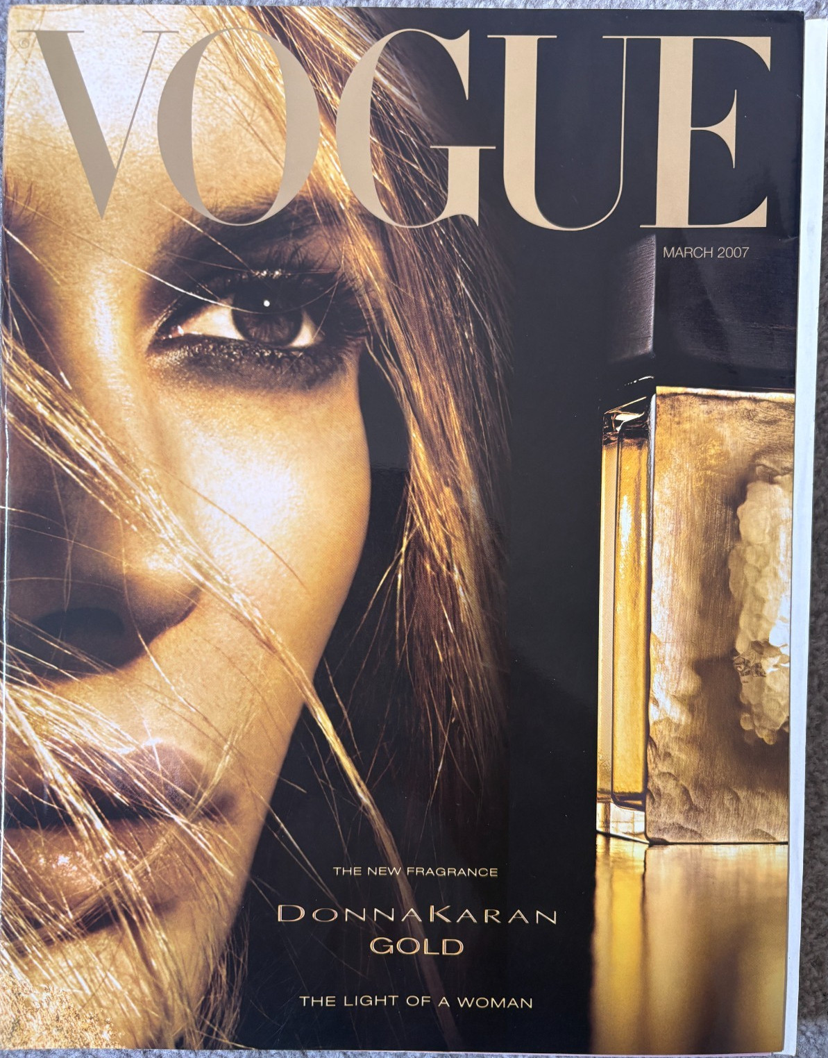Vogue UK British magazine 2007 March inc Donna Karen Ad Cover – Daria Werbowy