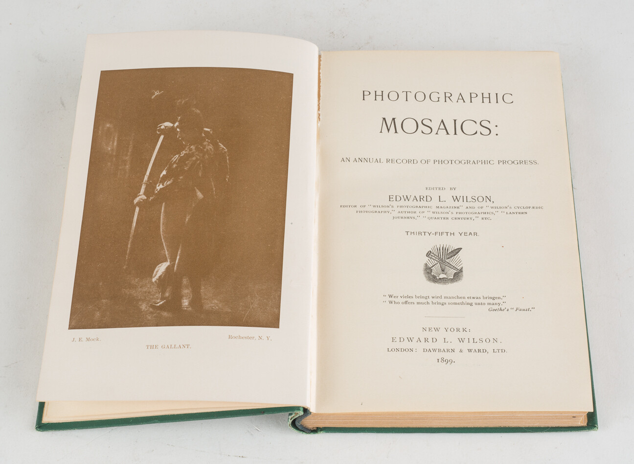 1899 PHOTOGRAPHIC MOSAICS vintage photography journal 352 pages w/PHOTO ADS