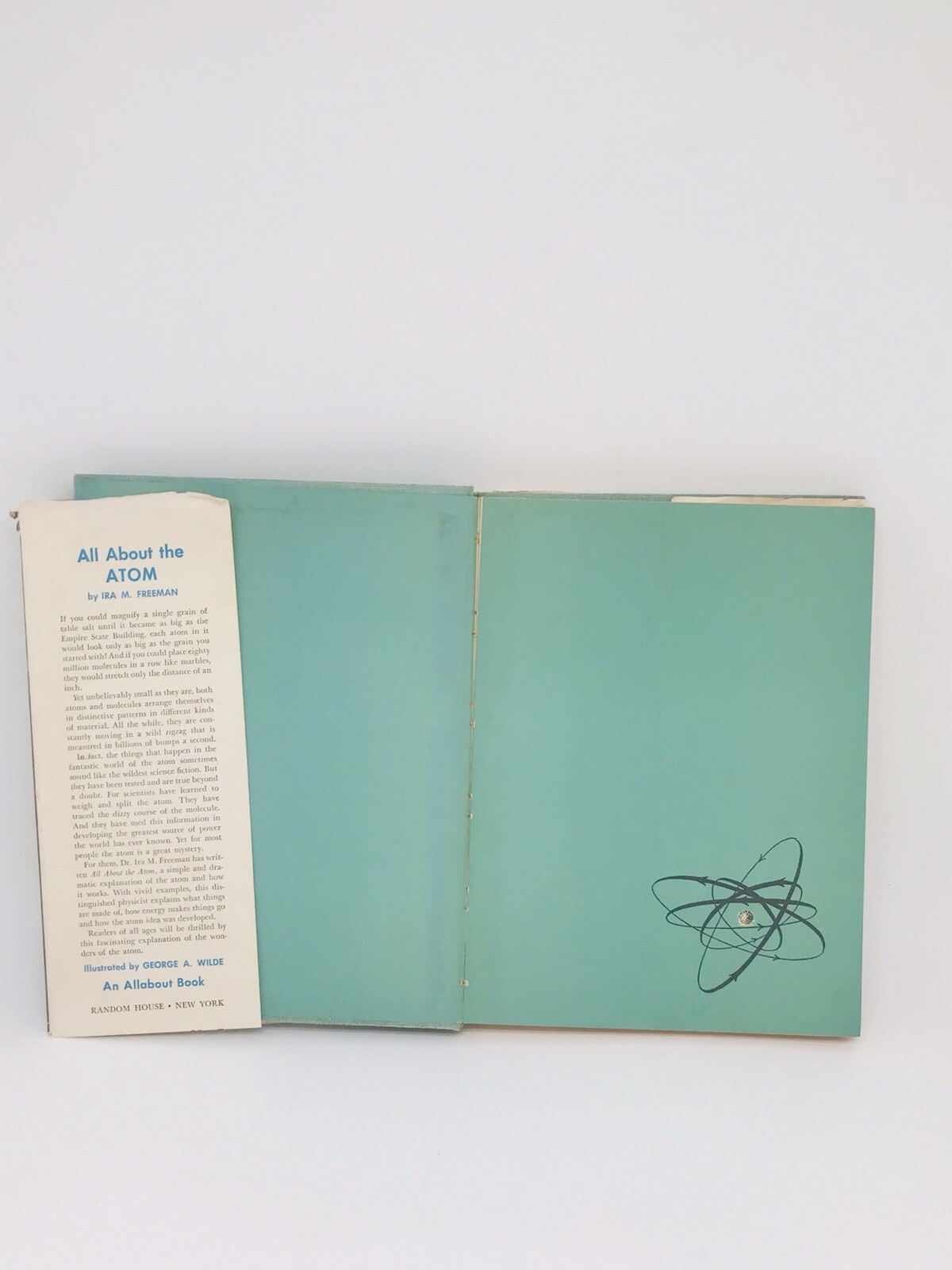 All About The Atom HC/DJ Ira Freeman An Allabout Books 10 Age 1955 , 9.5 In….55