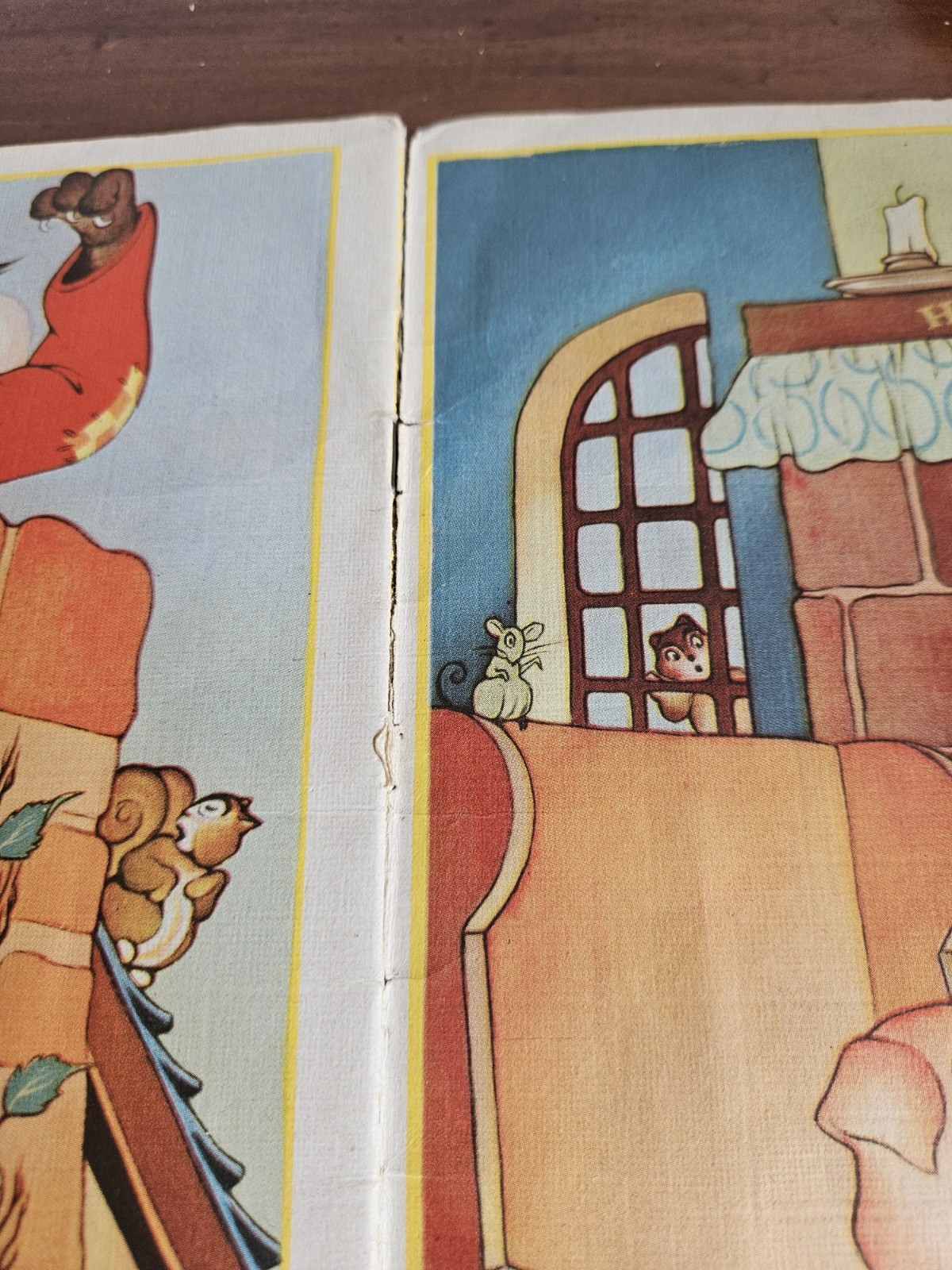 1941 Three Little Pigs – Vtg Linen Book by Whitman Publishing #922