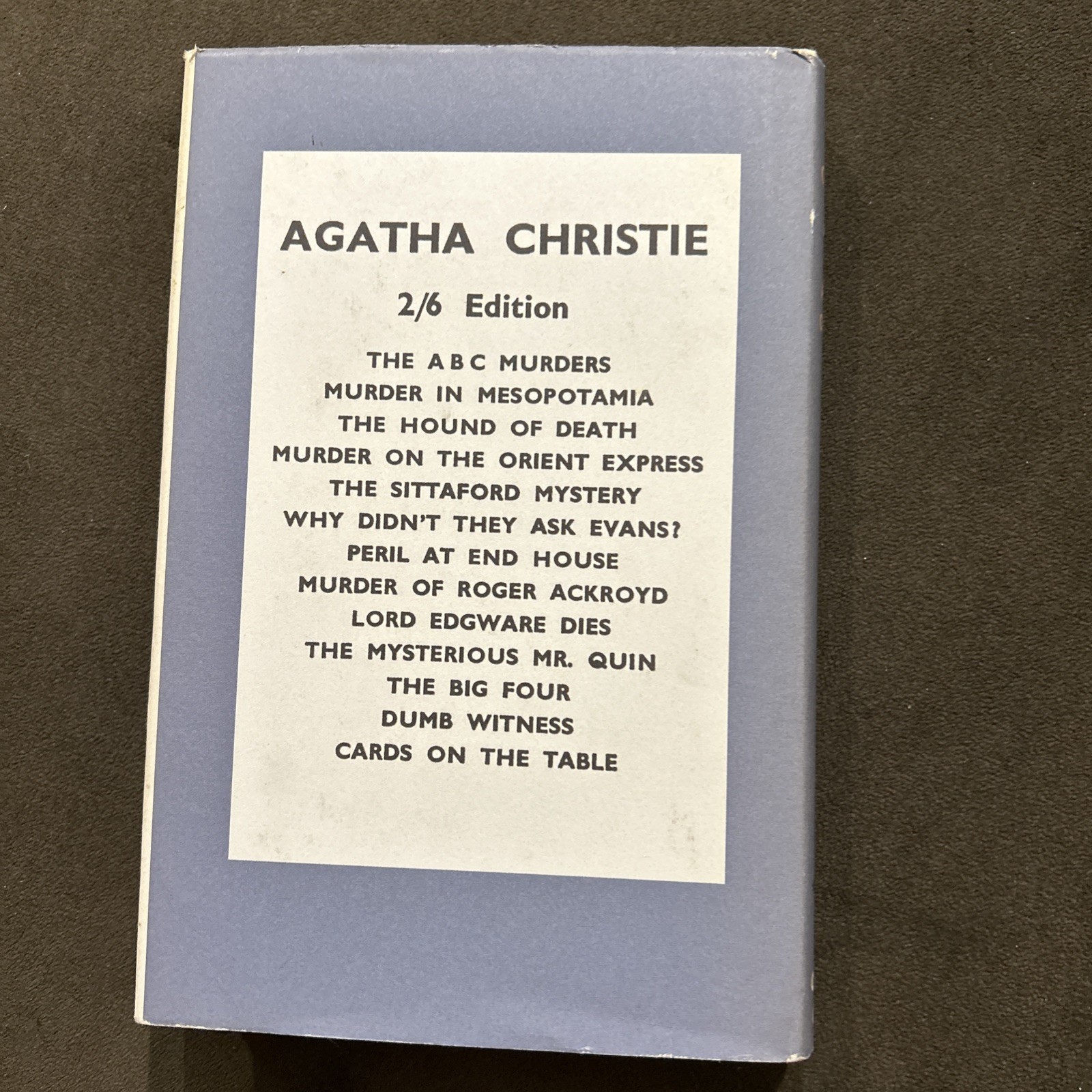 Agatha Christie Sad Cypress Facsimile 2013 Hardcover Poirot The Crime Club