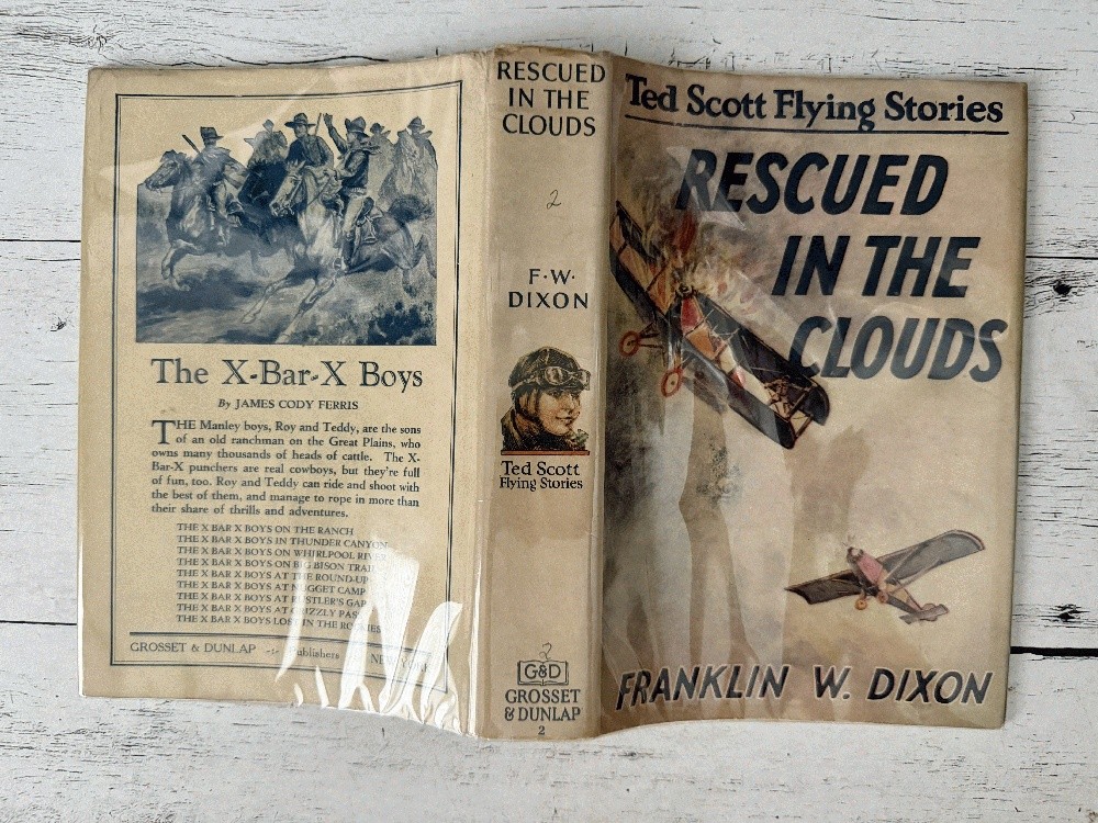 Ted Scott Flying Stories #2 Rescued in the Clouds Lindbergh Aviation 1930 HCDJ