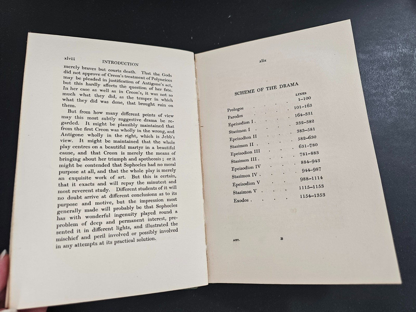 1906 ~ Translated by Robert Whitelaw ~ SOPHOCLES&rsquo; ANTIGONE ~ HC