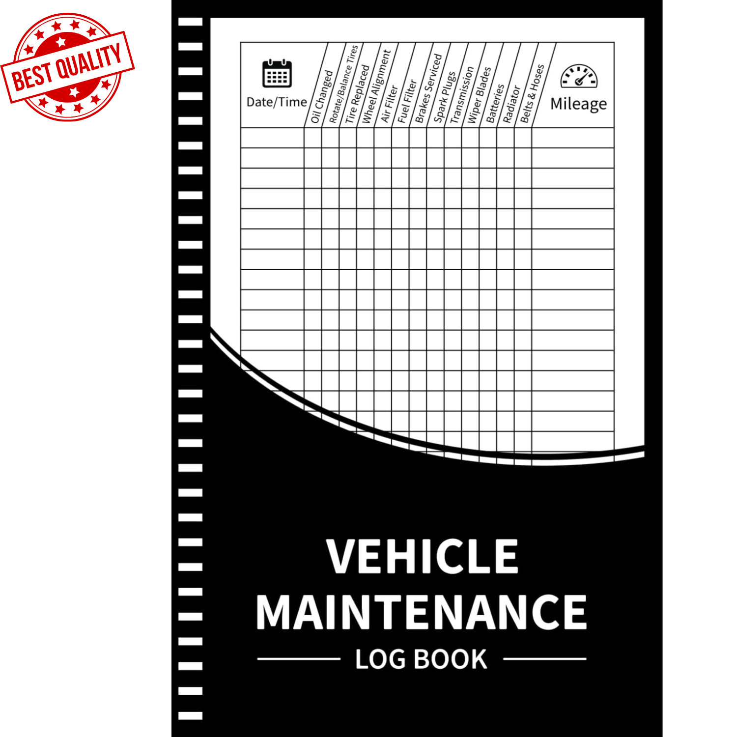Vehicle Maintenance Log Book: Automotive Repair Service Record Book, Oil…