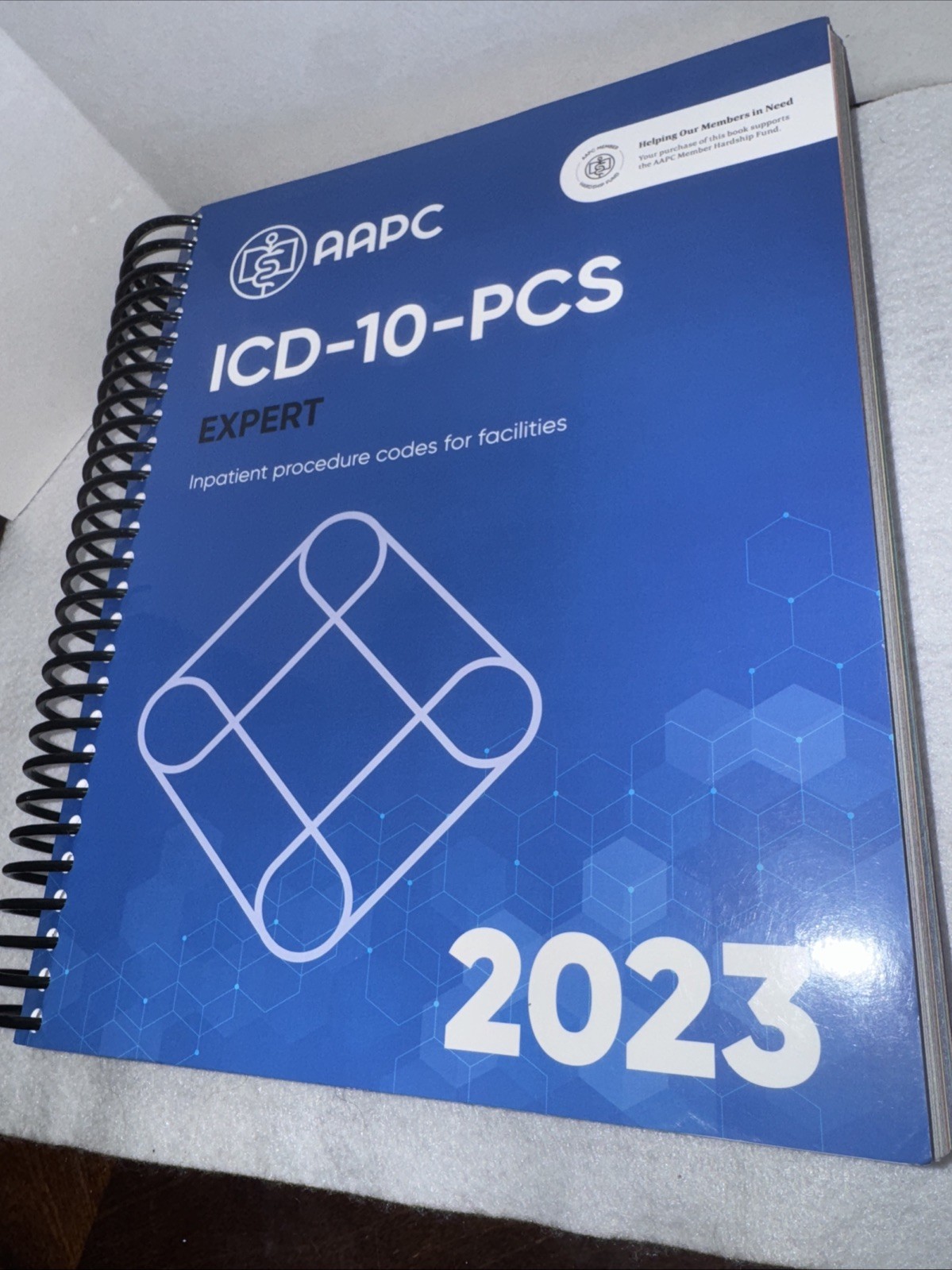 Expert Med Text 2023 NEW AAPC ICD-10-PCS~Spiral Bound~Index Markers 11X9 In