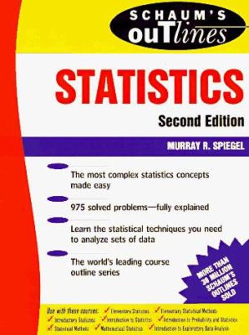 Schaum&rsquo;s Outline of Statistics Paperback Murray R. Spiegel
