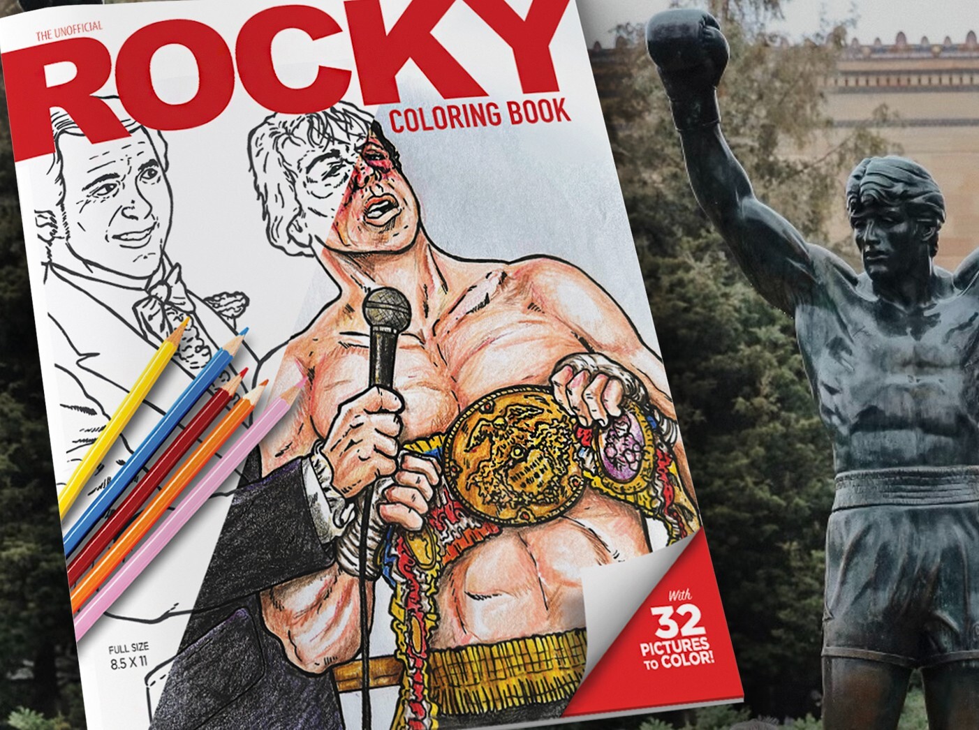 Rocky Coloring Book – 32 Pages of Rocky Balboa! All Original Illustrations!