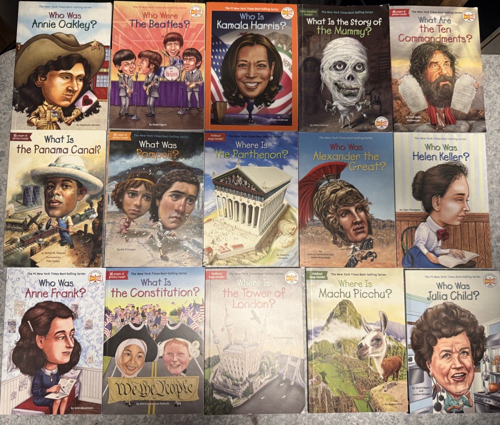 Lot Of 15 Who What Where Was Children’s Biography Books WhoHQ