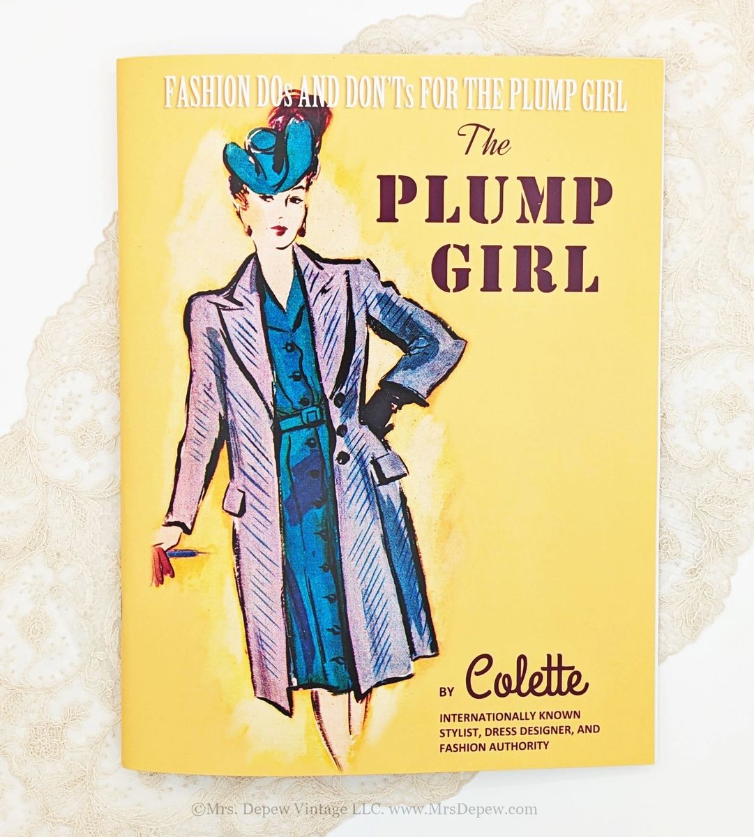 Vintage 1940s Fashion Dos and Don&rsquo;ts for the Plump Girl Advice Illustrated Book