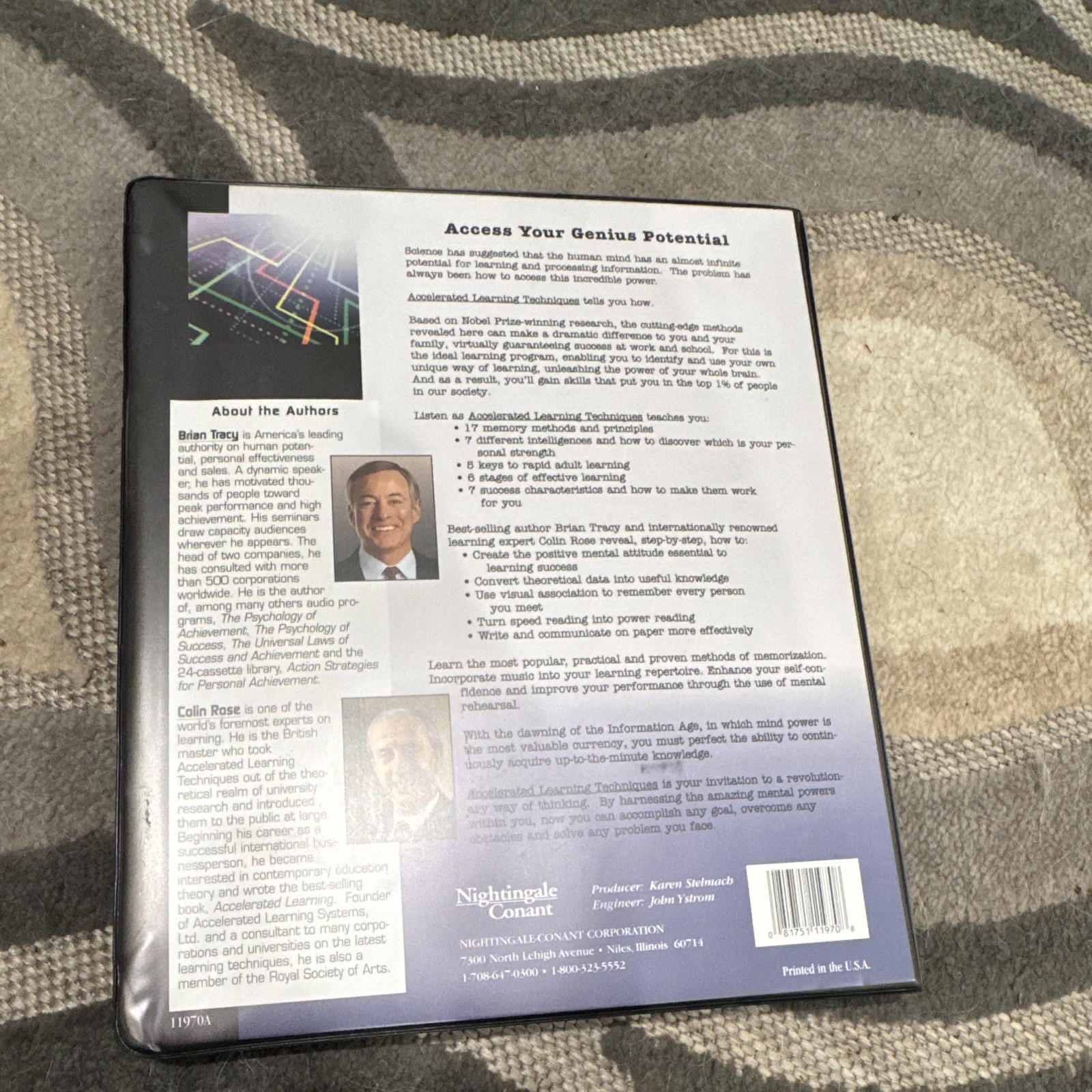 Brian Tracy Colin Rose Accelerated Learning Techniques Audiobook CD