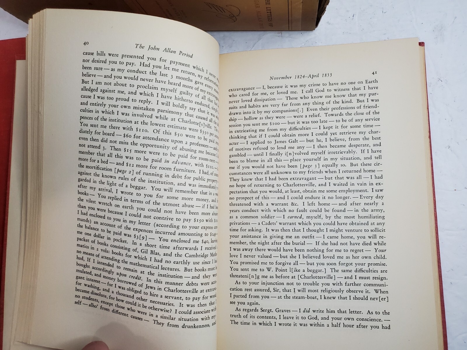The Letters of Edgar Allan Poe 2 Volume Set Harvard Press w/Slipcase 1948 – READ