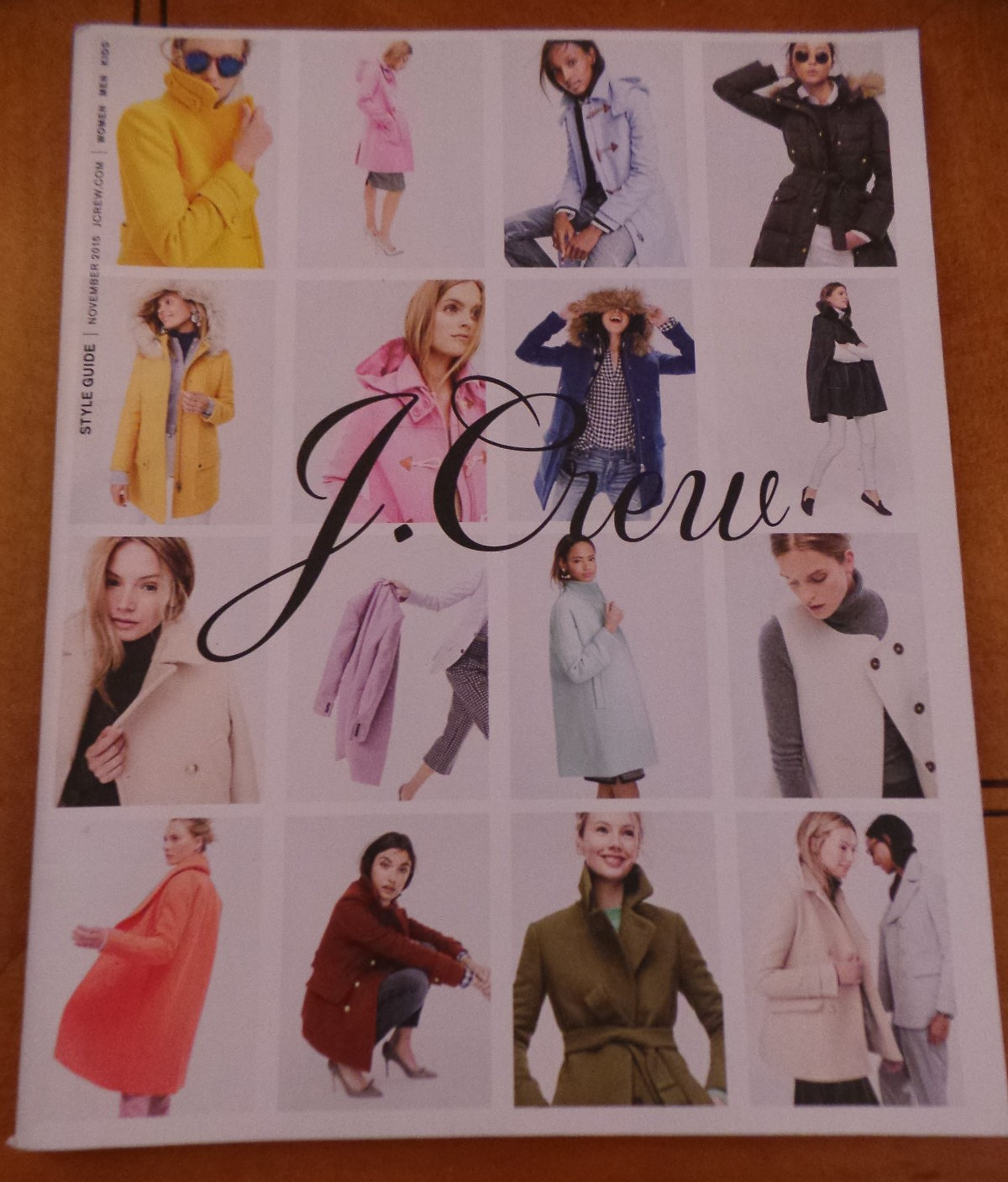 J. CREW Style Guide Fashion Catalog great clothes, great models November 2015 NF