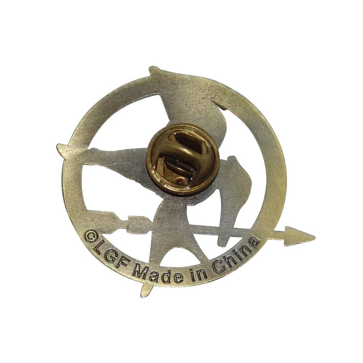 The Hunger Games Mockingjay Prop Pin Brooch Badge 1.5&Prime; in Small, Bronze