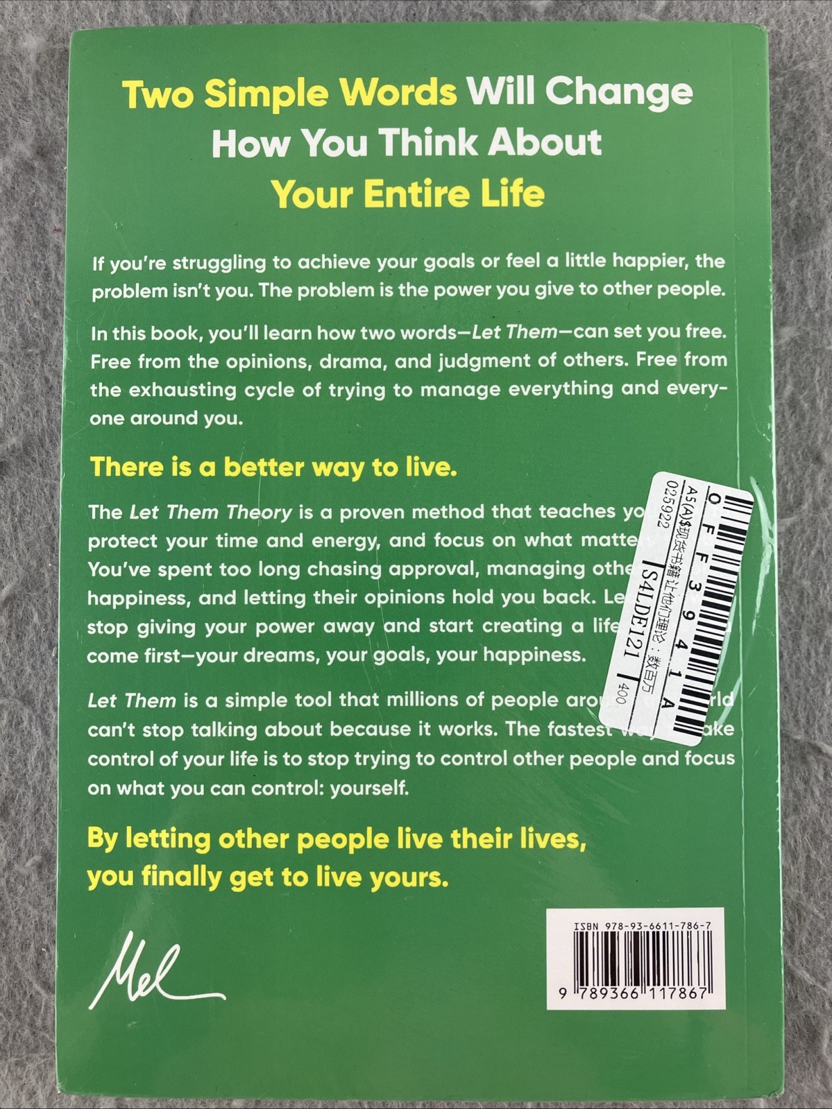 The Let Them Theory by Mel Robbins 2024 Paperback A Life Changing Brand New