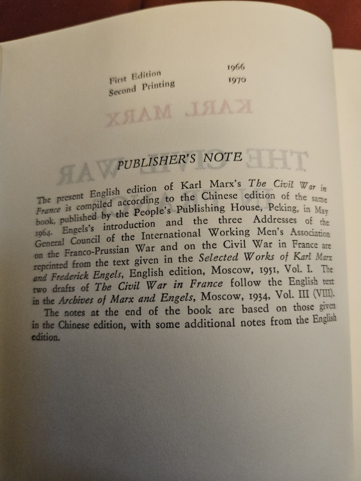 Seven « Communist Classics » by Marx, Engles, Lenin, Stalin, Mao. Only $9.88/book.